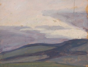 Submontane landscape by Jan Rembowski Oil Painting