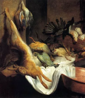 Still-Life with Game by Jan Roos Oil Painting
