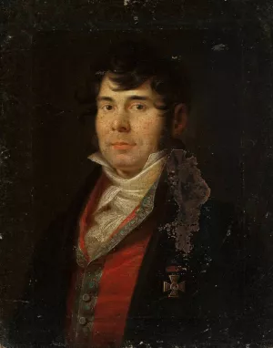 Male portrait by Jan Rustem Oil Painting