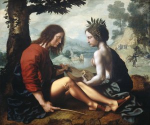 Allegory of Nature as the Mother of Art by Jan Sanders Van Hemessen Oil Painting