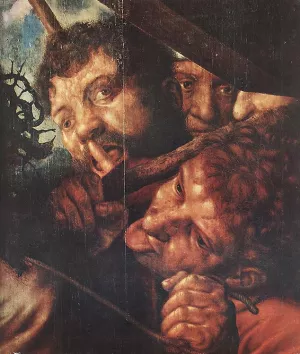 Christ Carrying the Cross Detail by Jan Sanders Van Hemessen - Oil Painting Reproduction