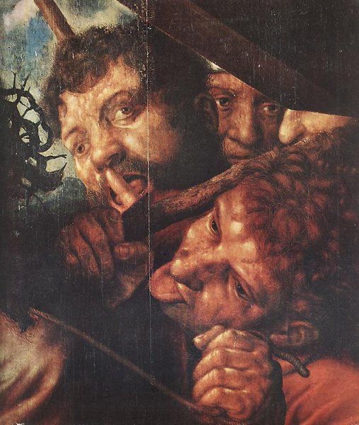 Main Product Photo of Christ Carrying the Cross Detail Painting by Jan Sanders Van Hemessen