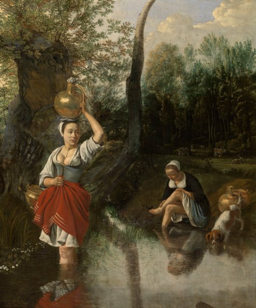 A Ford  by Jan Siberechts - Hand-Painted Oil Painting Reproduction