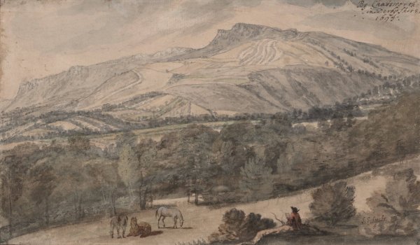 Gezicht by Chatsworth in Derbyshire  by Jan Siberechts - Hand-Painted Oil Painting Reproduction