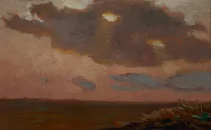 After Sunset Oil painting by Jan Stanislawski