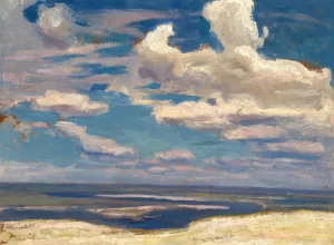 Cloud over the Dnieper River by Jan Stanislawski Oil Painting