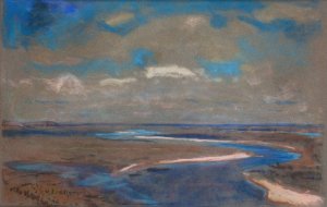 Dniepr by Jan Stanislawski Oil Painting