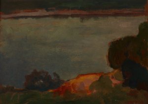 Evening at the Dnieper River by Jan Stanislawski Oil Painting