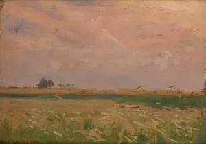 Fields near Bronowice by Jan Stanislawski Oil Painting