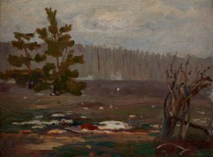 Grey Spring Day by Jan Stanislawski Oil Painting