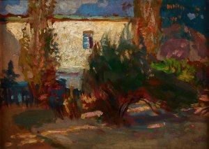 House Among Trees by Jan Stanislawski Oil Painting