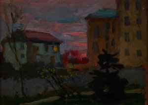 In Kyiv at Dawn by Jan Stanislawski Oil Painting