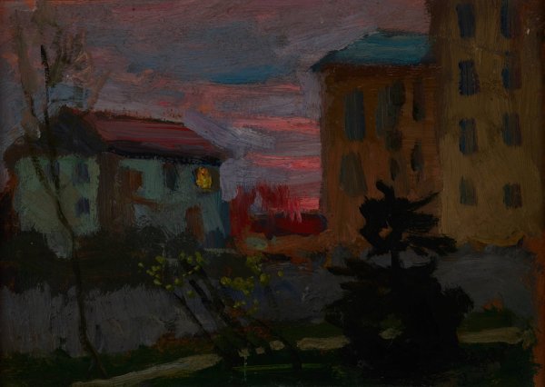 In Kyiv at Dawn  by Jan Stanislawski - Hand-Painted Oil Painting Reproduction