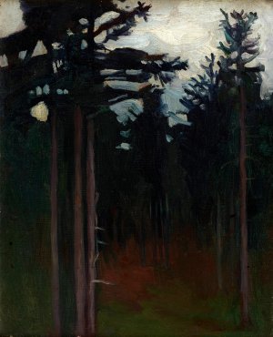 Inside the Forest by Jan Stanislawski Oil Painting
