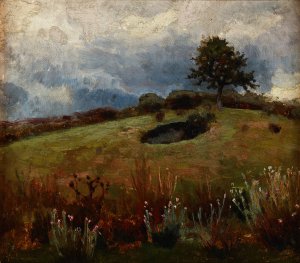 Landscape by Jan Stanislawski Oil Painting