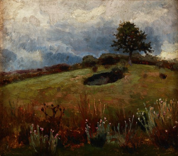 Landscape  by Jan Stanislawski - Hand-Painted Oil Painting Reproduction