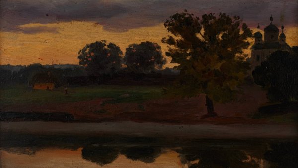 Landscape  by Jan Stanislawski - Hand-Painted Oil Painting Reproduction