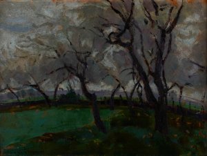 Landscape by Jan Stanislawski Oil Painting