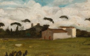 Landscape by Jan Stanislawski Oil Painting