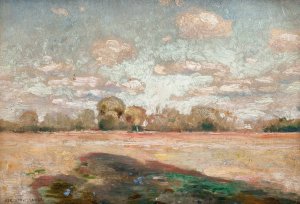 Landscape by Jan Stanislawski Oil Painting