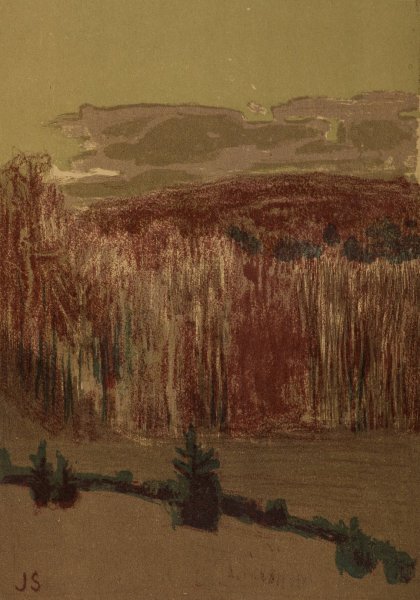 Landscape with a birch grove  by Jan Stanislawski - Hand-Painted Oil Painting Reproduction