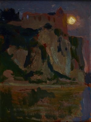 Moon by Jan Stanislawski Oil Painting