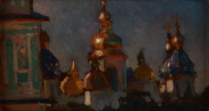 Orthodox Church of St Sofia in Kyiv by Jan Stanislawski Oil Painting