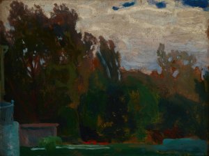 Park in Kyiv by Jan Stanislawski Oil Painting