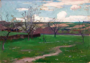 Spring Oil painting by Jan Stanislawski