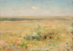 Steppe by Jan Stanislawski Oil Painting