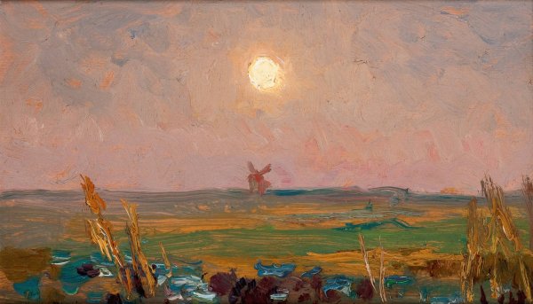Sun  by Jan Stanislawski - Hand-Painted Oil Painting Reproduction