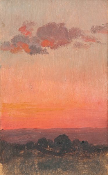 Sunset  by Jan Stanislawski - Hand-Painted Oil Painting Reproduction