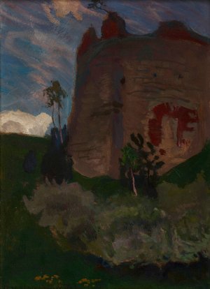 Tower at Tenczyn by Jan Stanislawski Oil Painting
