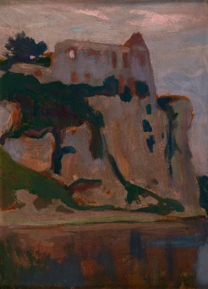 Tyniec at Dawn by Jan Stanislawski Oil Painting