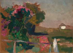 Ukrainian Theme by Jan Stanislawski Oil Painting