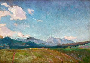 View towards Osobita by Jan Stanislawski Oil Painting