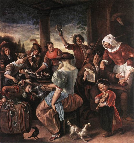 Main Product Photo of A Merry Party Painting by Jan Steen