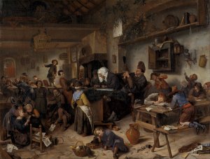 A School for Boys and Girls by Jan Steen Oil Painting