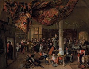 A Village Wedding by Jan Steen Oil Painting