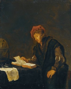 A Youth Reading by Jan Steen Oil Painting