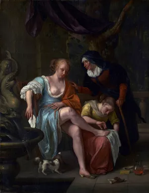 Bathsheba After the Bath by Jan Steen Oil Painting