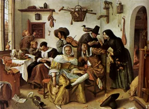 Beware Of Luxury by Jan Steen - Oil Painting Reproduction
