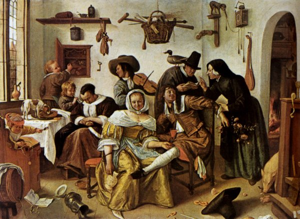 Main Product Photo of Beware Of Luxury Painting by Jan Steen