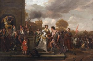 David Returning Victorious after Defeating Goliath and the Philistines by Jan Steen Oil Painting