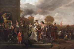 David Returning Victorious after Defeating Goliath and the Philistines by Jan Steen Oil Painting