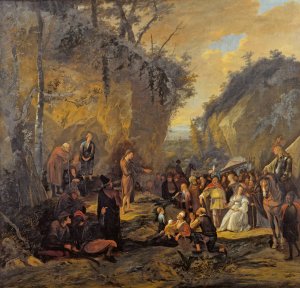 John the Baptist Preaching by Jan Steen Oil Painting