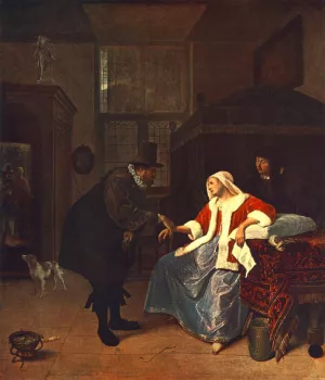 Love Sickness by Jan Steen - Oil Painting Reproduction