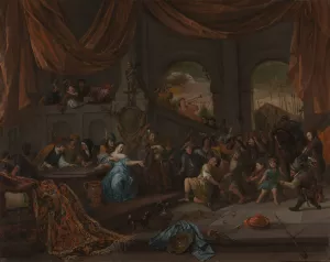 Samson Offended by the Philistines by Jan Steen Oil Painting