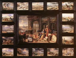 The Continent of Asia painting by Jan Steen