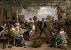 The Dancing Couple by Jan Steen Oil Painting